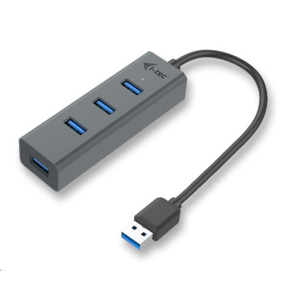 BAZAR - i-tec USB 3.0 Metal 4-portový HUB - natržený obal