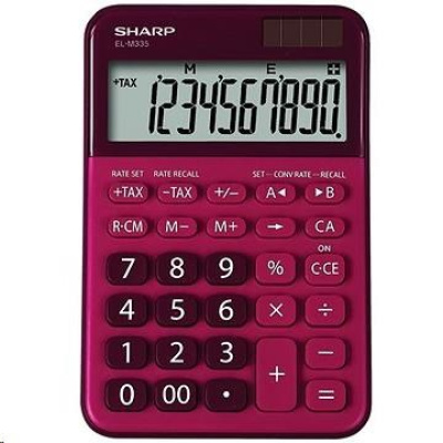SHARP kalkulačka - ELM335BRD - červená