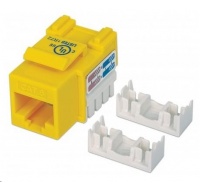 Intellinet Cat6 Keystone Jack, UTP, Yellow, Punch-down