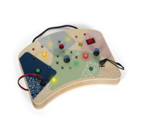 small foot Motorická deska s LED světly a vypínači