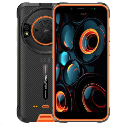 Smartphone Ulefone Power Armor 16S 4G 8GB 128GB, Black w Orange [No Charger], EU