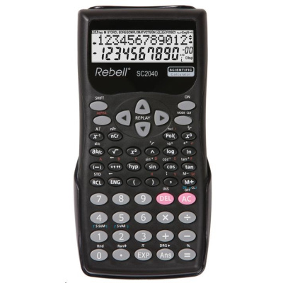 REBELL kalkulačka - SC 2040 BK - černá