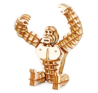 RoboTime dřevěné 3D puzzle Gorila