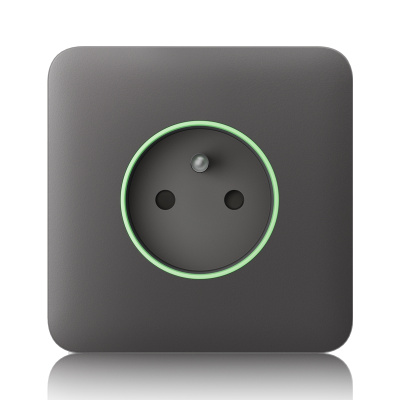 Ajax  SoloCover (smart) - Samostatný kryt zásuvky, šedá