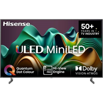 Hisense 55U6NQ 55" TV, 60 Hz, Mini LED, Dolby vision IQ, HDR, WiFi, Bluetooth