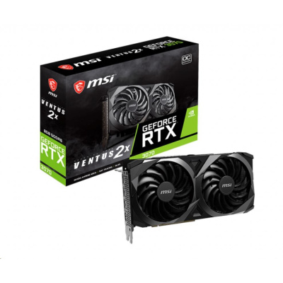 BAZAR - MSI VGA NVIDIA GeForce RTX 3070 VENTUS 2X OC, 8GB GDDR6, 1xHDMI, 3xDP - Po opravě (Bez příšlušenství)