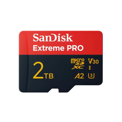 SanDisk micro SDXC karta 2TB Extreme PRO (250 MB/s A2 UHS-I U3 V30) + adaptér