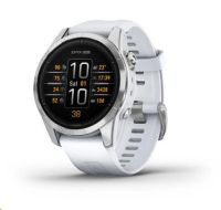 Garmin epix™ Pro (Gen 2) – Standard Edition | 42 mm, Silver / Whitestone Band