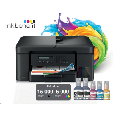 BROTHER multifunkce inkoustová DCP-T730DW - A4 128MB 2400x600 16ppm ADF USB 2.0. WIFI  - INKTANK INK BENEFIT