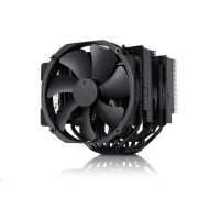 NOCTUA Chladič CPU NH-D15 chromax.black, 2x 140mm, LGA1851, AM5, černá