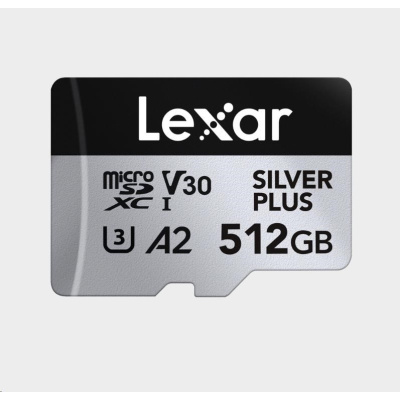 Lexar microSDXC Professional SILVER Plus UHS-I/U3/A2/4K R205/W150 (V30) 512GB