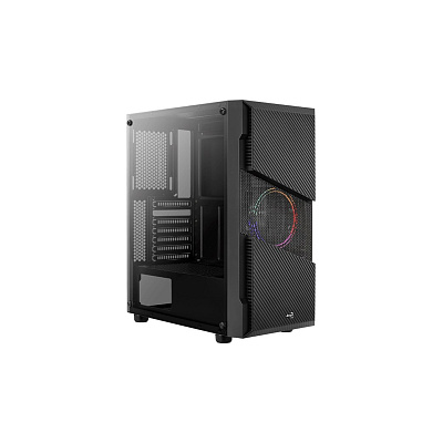BAZAR - AEROCOOL skříň Menace Saturn FRGB ML G, Mid tower, 2x USB 3.0, 2x audio, 1x 120mm FRGB Fan, bez zdroje - Poškoze