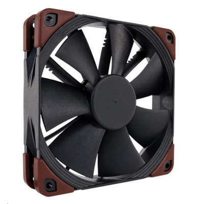 NOCTUA Ventilátor NF-F12 iPPC-2000, 120mm, černá/hnědá