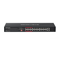 MERCUSYS switch MS126CP (24x100Mb/s,24xPoE+,2xGbE/SFPcombo,295W)
