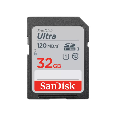SanDisk SDHC karta 32GB Ultra (R:120/W:120 MB/s, UHS-I, C10)