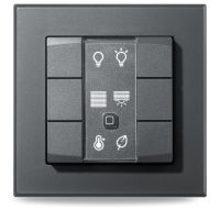 Homematic IP Nástěnný dálkový ovladač - 6 tlačítek, antracit - HmIP-WRC6-A