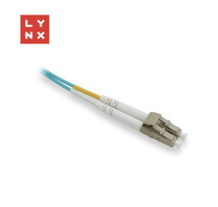 LYNX duplexní patch kabel MM, OM3, LC/LC, 50/125µm, 0,5m
