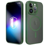 3mk ochranný kryt Misty MagCase Green pro Apple iPhone 14 Pro