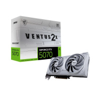 MSI VGA NVIDIA GeForce RTX 5070 12G VENTUS 2X OC WHITE, RTX 5070, 12GB GDDR7, 3xDP, 1xHDMI