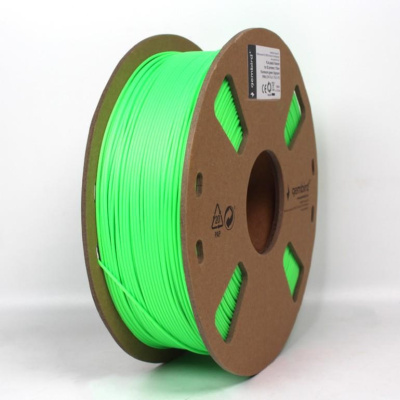 GEMBIRD Tisková struna (filament) PLA, 1,75mm, 1kg, fluorescentní, zelená