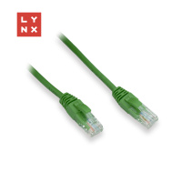 LYNX UTP patch kabel Cat5e, PVC, CCA, 20m, zelený
