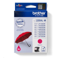 BROTHER INK LC-225XLM purpurový inkoust (až 1200 stran A4 dle ISO 24711)