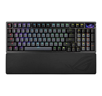ASUS klávesnice ROG Azoth 96 HE, Mechanická, Bezdrátová, BT, RF 2.4GHz, US, černá