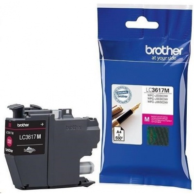 BROTHER INK LC-3617M purpurový, magenta - 550stran, J2330, J3530, J3930