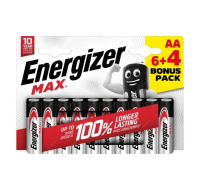 Energizer LR6/10 Max AA 6+4 zdarma