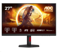 AOC MT 27" U27G4R - IPS,1920x1080/3840x2160, 360/160Hz,1ms,400cd,2xHDMI,DP,USBHub,Pivot