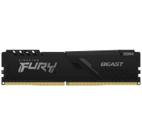 KINGSTON DIMM DDR4 16GB 2666MT/s CL16 1Gx8 FURY Beast Černá