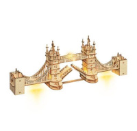 RoboTime dřevěné 3D puzzle most Tower Bridge svítící