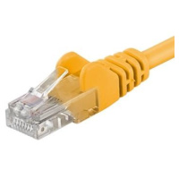 PremiumCord Patch kabel UTP RJ45-RJ45 CAT6 5m žlutá