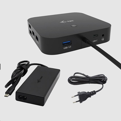 BAZAR - i-tec USB-C HDMI + Dual DP Docking Station + PD 100 W + Universal Charger 112 W - Po opravě (Náhradní krabice)