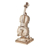 RoboTime dřevěné 3D puzzle Violoncello