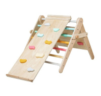 Montessori rostoucí Piklerové trojúhelník 3v1 s activity boardem a prknem 2v1 - fresh - 2. jakost
