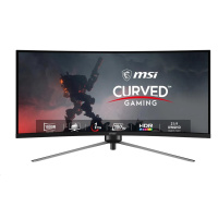 MSI LCD MAG 345CQR, 34" 3440x1440, 180Hz, 1ms, VESA, DP, HDMI, Audio, Black