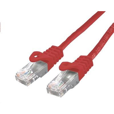 C-TECH kabel patchcord Cat6, UTP, červený, 2m