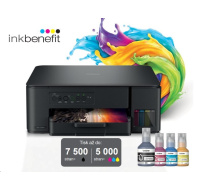 BROTHER multifunkce inkoustová DCP-T430W - A4 128MB 2400x600 16ppm USB 2.0. WIFI  - INKTANK, INK BENEFIT