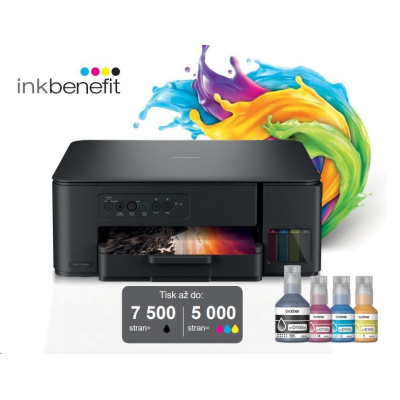 BROTHER multifunkce inkoustová DCP-T430W - A4 128MB 2400x600 16ppm USB 2.0. WIFI - INKTANK, INK BENEFIT