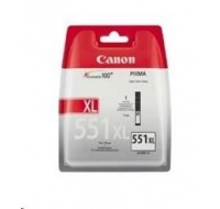 Canon CARTRIDGE CLI-551GY XL šedá pro Pixma iP, Pixma iX, Pixma MG a Pixma MX 725, 8750, 5450 (275 str.)