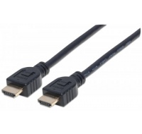 MANHATTAN kabel In-wall CL3 High Speed HDMI s Ethernetem, HEC, ARC, 3D, 4K, stíněný, 8m, Black