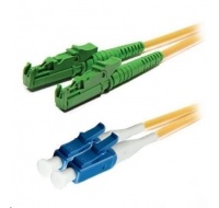 Duplexní patch kabel SM 9/125, OS2, E2000(APC)-LC(PC), LS0H, 1m