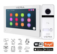 Veria SET Videotelefon 3001-W (Wi-Fi) bílý + vstupní stanice 301