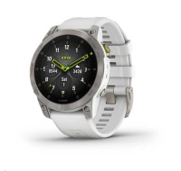 Garmin epix Sapphire, Titan/ White Silicone Band, EU