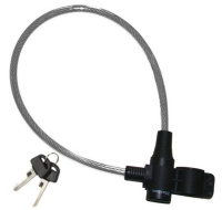 Master Lock Ocelové lanko na kolo 8269EURDPRO_65cm, průhledné