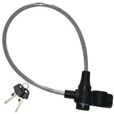 Master Lock Ocelové lanko na kolo 8269EURDPRO_65cm, průhledné