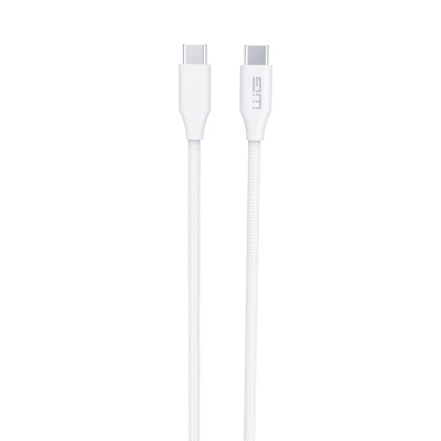 WG - Datový kabel Type-C na Type-C, 1,5 metrů, 5A, 120W, bílá
