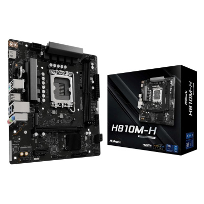 ASRock MB Sc LGA1851 H810M-H, Intel H810, 2xDDR5, 1xHDMI, mATX