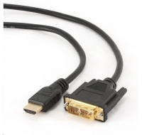 GEMBIRD Kabel HDMI-DVI 0,5m, 1.3, M/M stíněný, zlacené kontakty